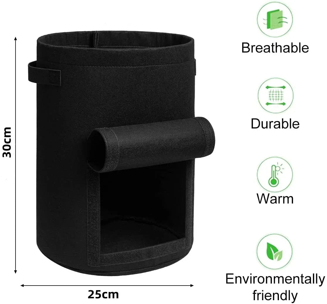 3Styles Felt plant grow bags nonwoven fabric garden potato pot greenhouse vegetable growing bags moisturizing vertical tools