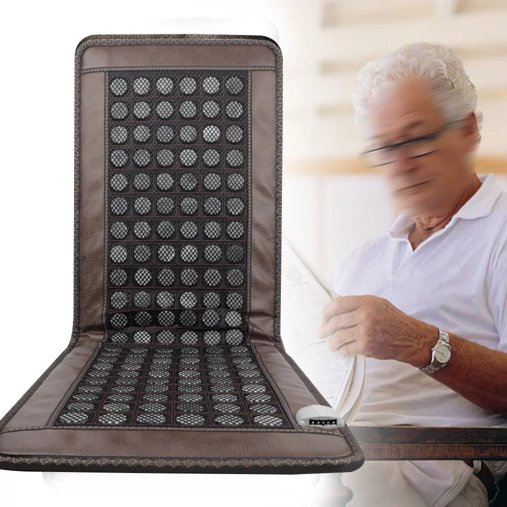 Far Infrared Heating Pad Natural Jade and Tourmaline Heating Mat Electric Stone Heating Mattress Full Body Relax