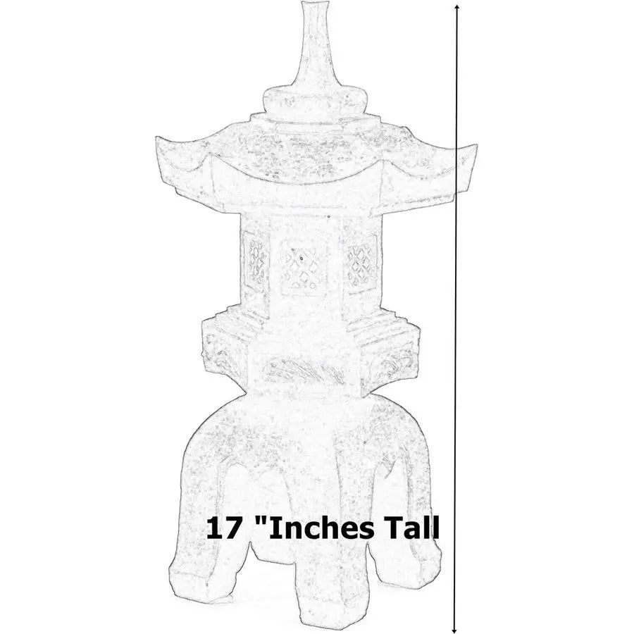 24429 Pagoda Stupa Zen Garden Decor Lawn Ornament Nara Japanese Style Asian Temple Lighthouse Oriental Lantern Toro Outdoor Stat