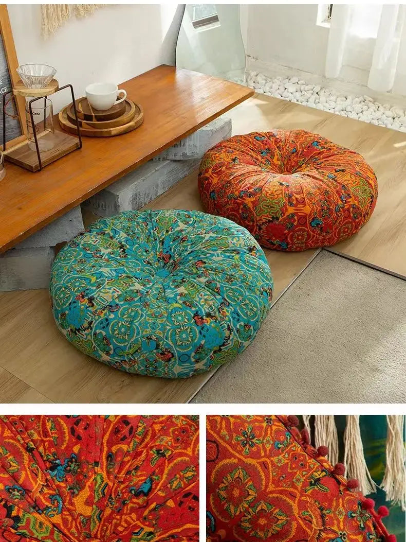 1 PC Bohemian Round futon floor cushion, household chair, sofa, chair cushion, bedroom buttocks cushion, office seat cushion