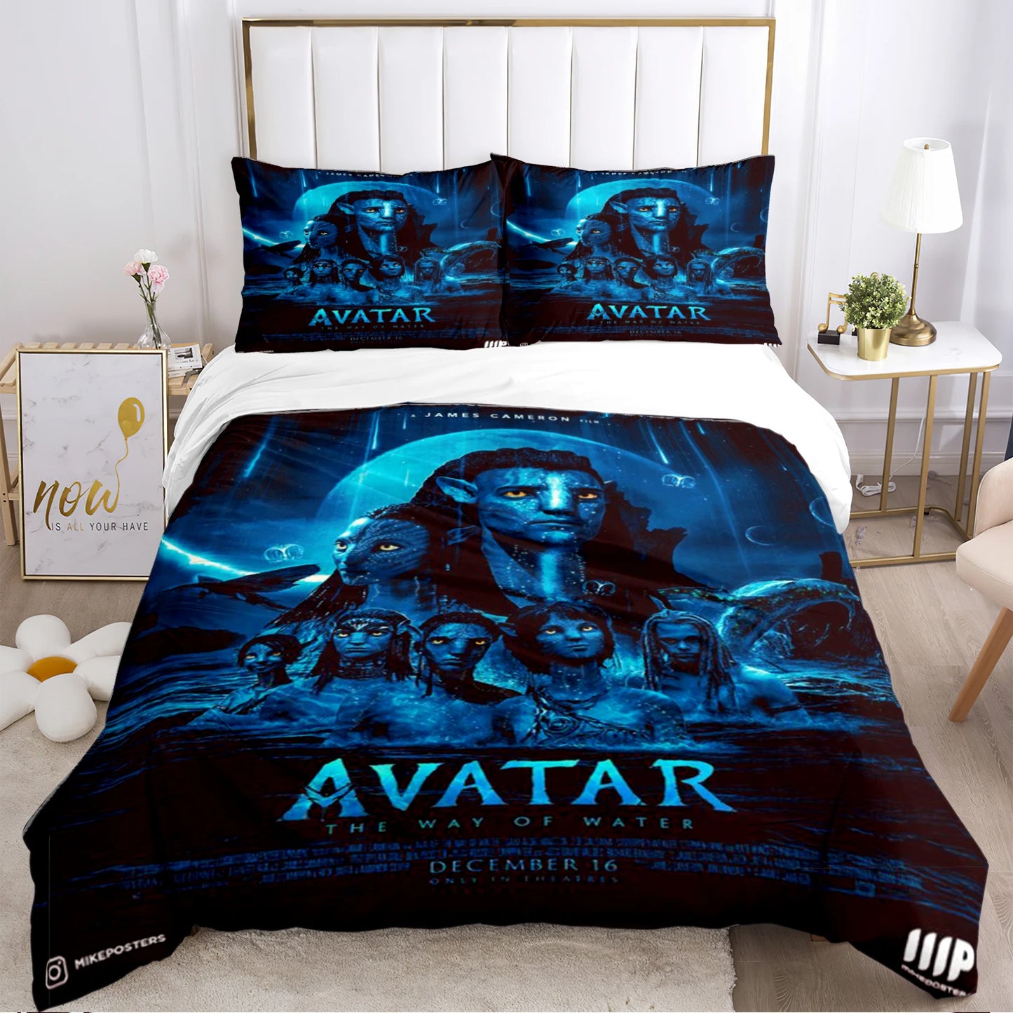 A-Avatar Movie Pattern All Season Duvet Cover Bedding Comforter sets Soft Quilt Cover and Pillowcases Single/Double/Queen/King