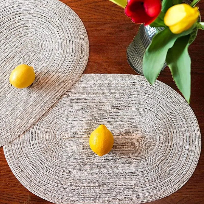 Eco Friendly Braided Placemats For Stylish Dining Tables