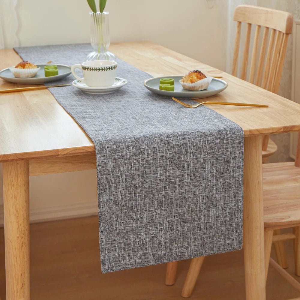 Stylish Printed Linen Table Runner For Wedding Decor