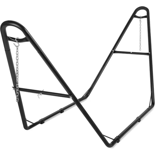 Best Choice Products Adjustable Portable Hammock Stand, Outdoor Patio Weather-Resistant Steel for 9-14ft Hammocks w/Hanging Hook