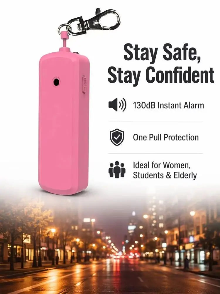 Portable 130dB Anti Wolf Alarm Personal Self Defense Security Device Emergency Safety Alarm Suitable As Gift for Women Children