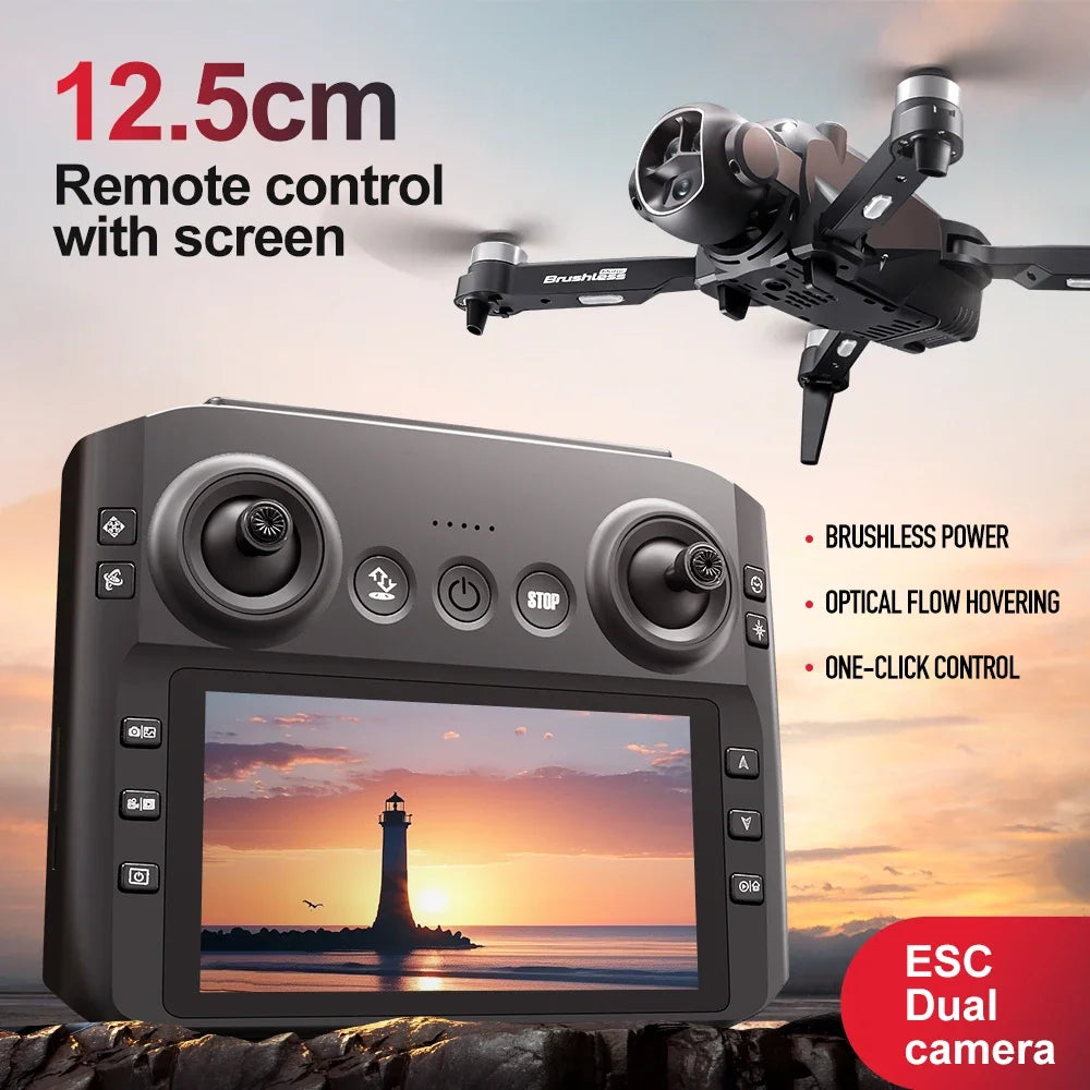 Xiaomi M7 GPS Drone 8K  Aerial HD Dual Camera Intelligent Opstacle Avoidance Brushless Power Screen Remote Control GPS Drone