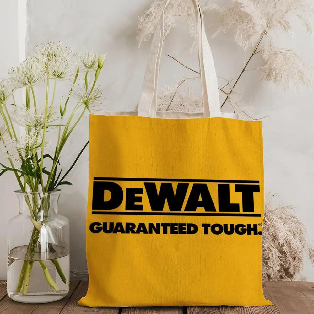 Tool Box D-DeWaltS Storage Bags Storage Bags Canvas Tote Bag Large Capacity Shoulder Fashion Eco Shopping Handbag