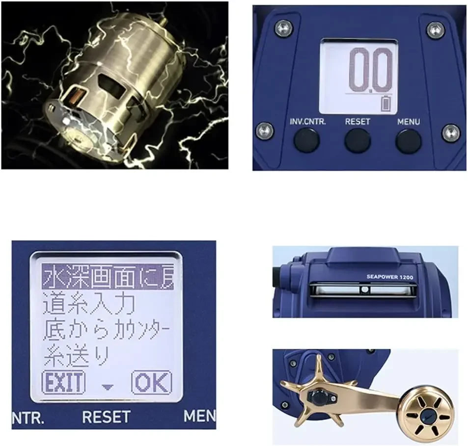 Daiwa Sea Power 800 1200 Electric Reel High Performance Fishing Gear for Saltwater Freshwater Various Types