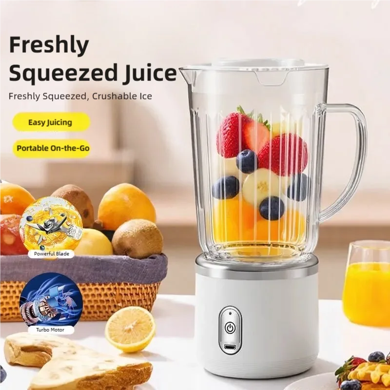 Electric Juicer 4-Blade Three-Dimensional Blade Head Household Small Multi-Functional Portable Juicer Blenders Food Processors
