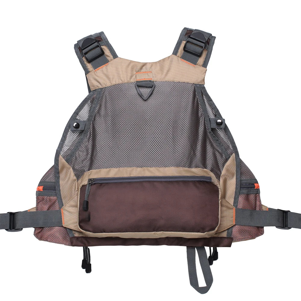 Fly Fishing Vest for Men Women, Comfortable Adjustable Fishing Vest with Multi-Pockets