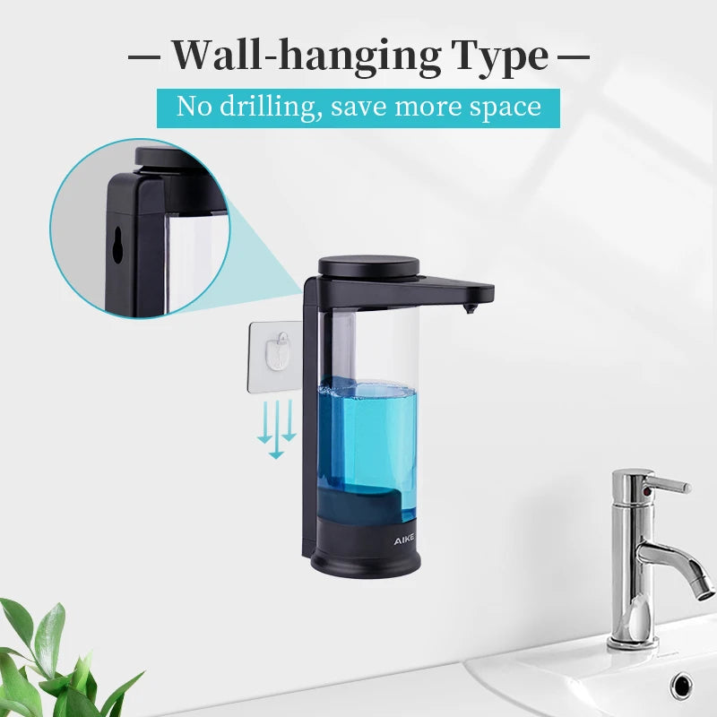 AIKE Automatic Soap Dispenser For Kitchen Hands Wall Mounted