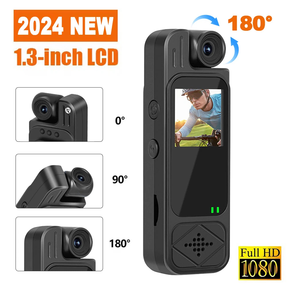 2026 Portable HD 1080P Mini Camera Digital Video Recorder Worn Police Small Body Cam Infrared Night Vision Sports DV Camcorders