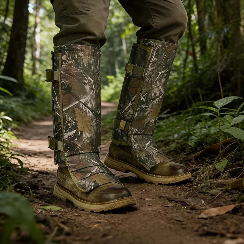 Snake Proof Gaiters Snake Gaiters Waterproof Snake Bite Protection Leg Guards, Adjustable Anti-Abrasion Outdoor Gaiters for M