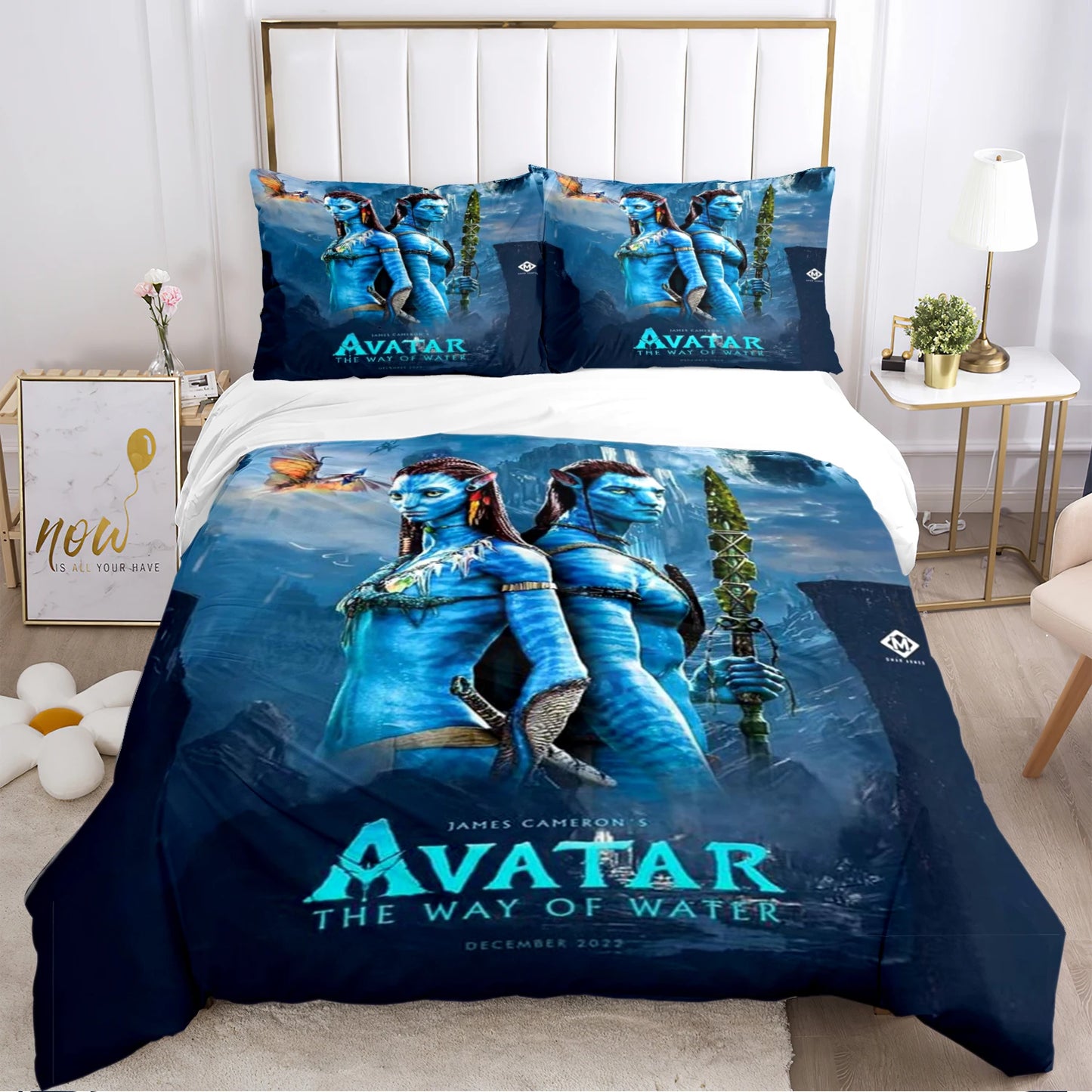 A-Avatar Movie Pattern All Season Duvet Cover Bedding Comforter sets Soft Quilt Cover and Pillowcases Single/Double/Queen/King