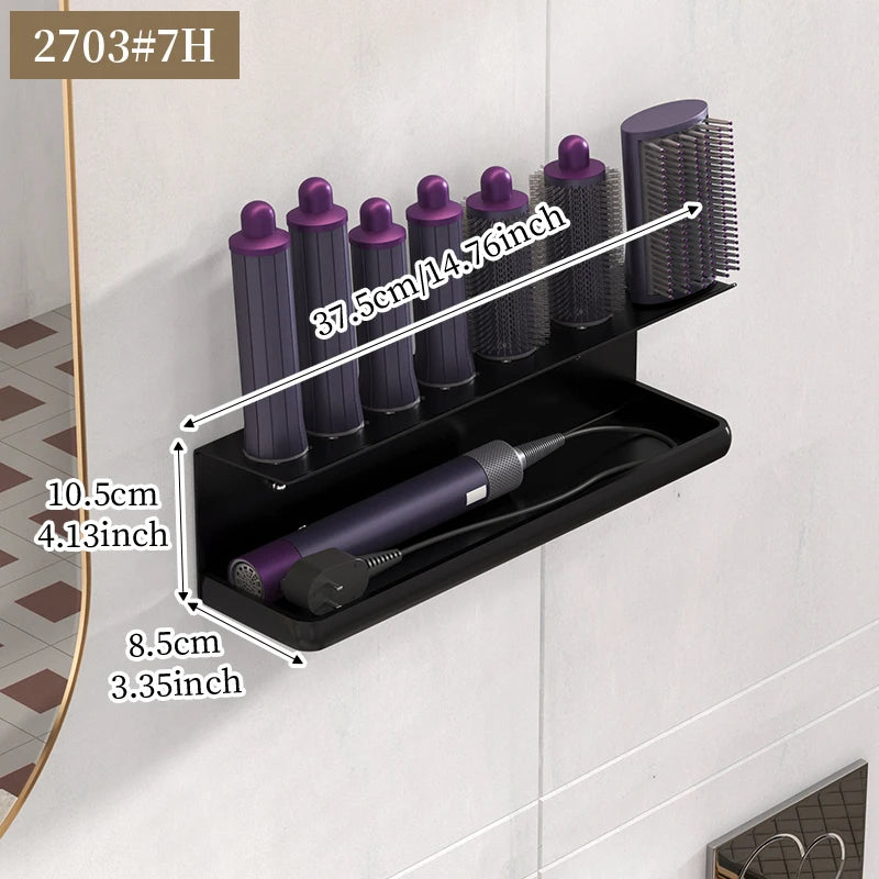 Bathroom hair dryer stand, hair straightener, styling tool holder - suitable for bathrooms, bedrooms, and hair salons