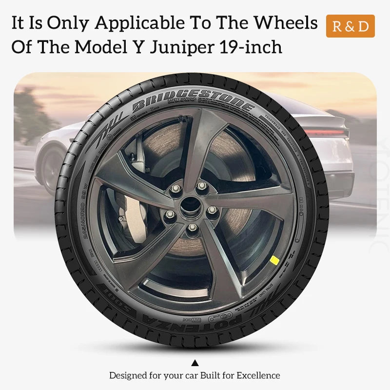 4PCS Wheel Cover for Tesla Model Y Juniper 2025-2026 19 Inch Car Replacement Wheel Cover Automobile Hub Cap Full Rim Car