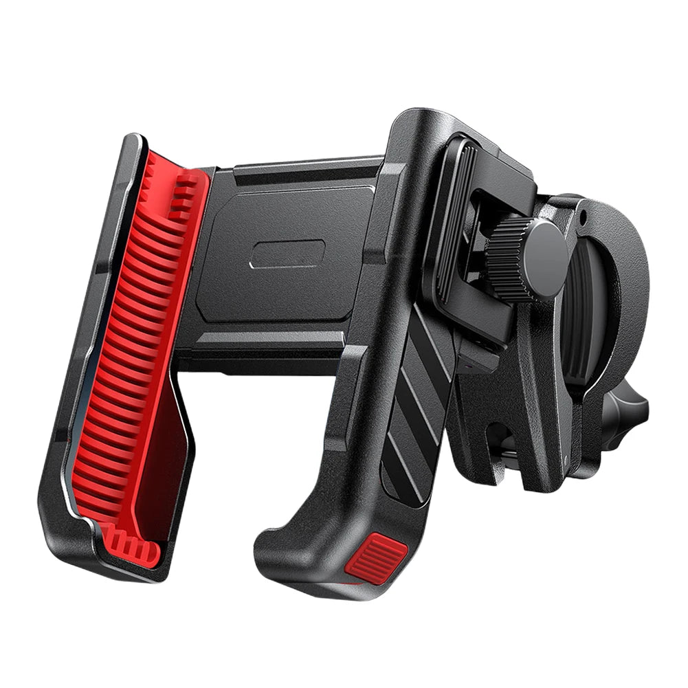 Metal Motorcycle Phone Holder Shockproof Riding Phone Stand One-hand Operation Cycling Phone Support for Mobile Phone 4.7-7 Inch
