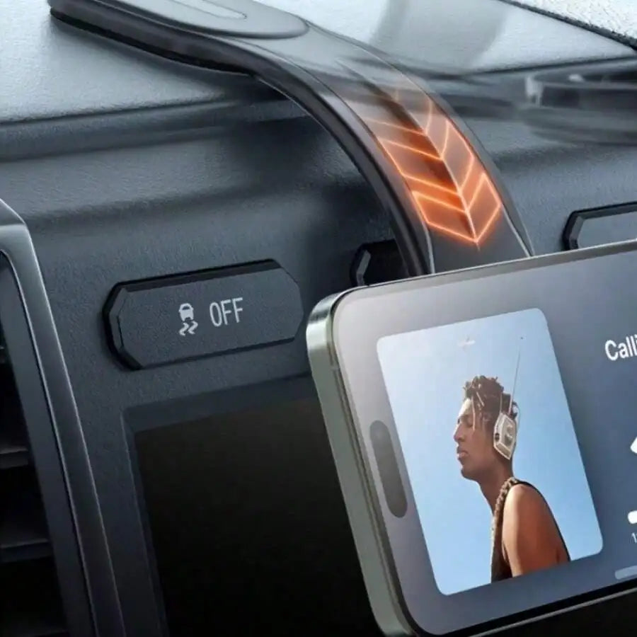 1 Fleximounts Magnetic Silicone Aluminum Alloy Car Phone Holder Removable And Bendable Arm Dashboard Bracket Compatible