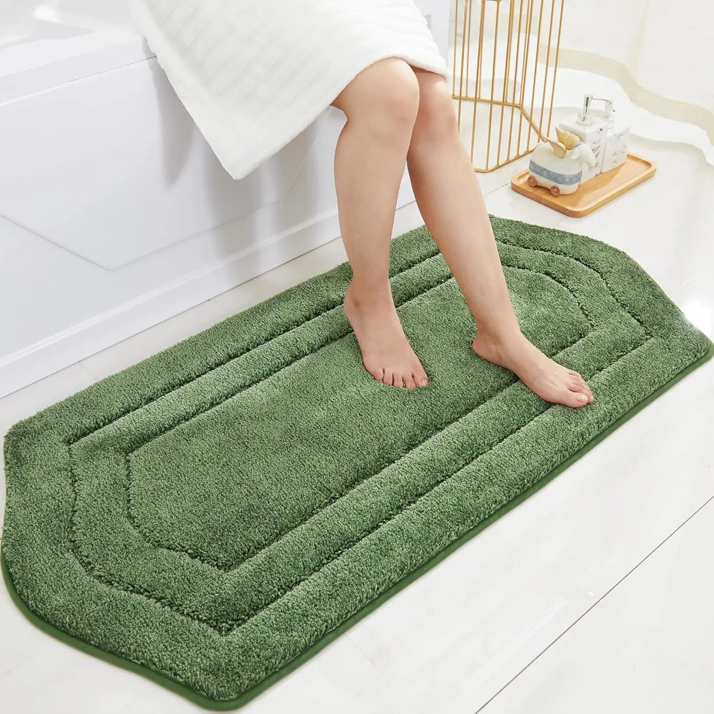 Extra Thick Bath Linen Sets Rugs for Bathroom 24x48 Inches