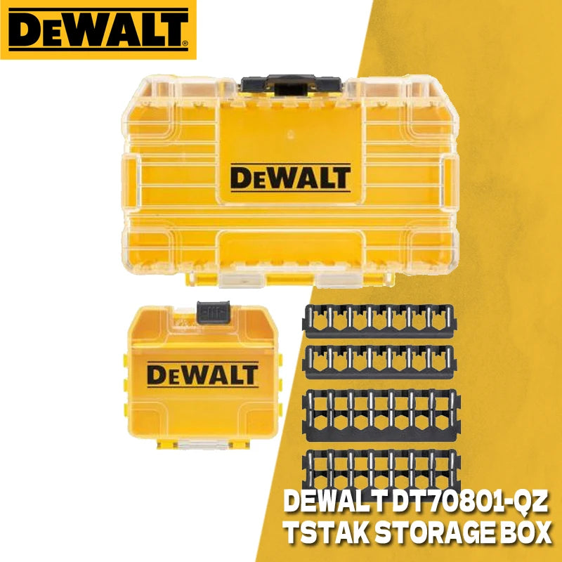 DEWALT TSTAK Tough Storage Case Screwdriver Bit Parts Storage Box DT70800 DT70801 DT70803 DWAN2190 DT70839 DT70716