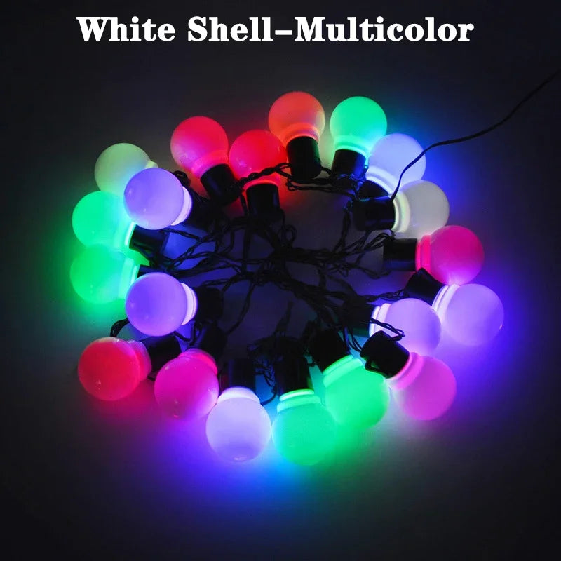 G50 Bulbs Ambient Light Led Fairy String Lights Outdoor Solar Light Wedding Party Xmas Home Garden Decoration