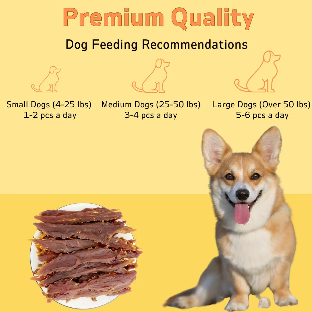 200g and 400g Duck Jerky Dog Treats Made with Real Pure Duck for Small Medium and Large Dogs Healthy