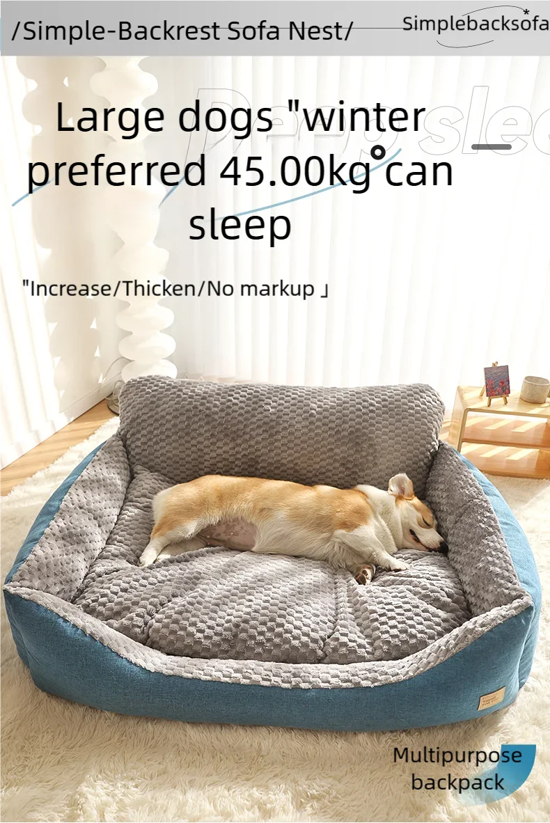 Luxury Comfortable Dog Sofa Bed With Fully Washable Cushion