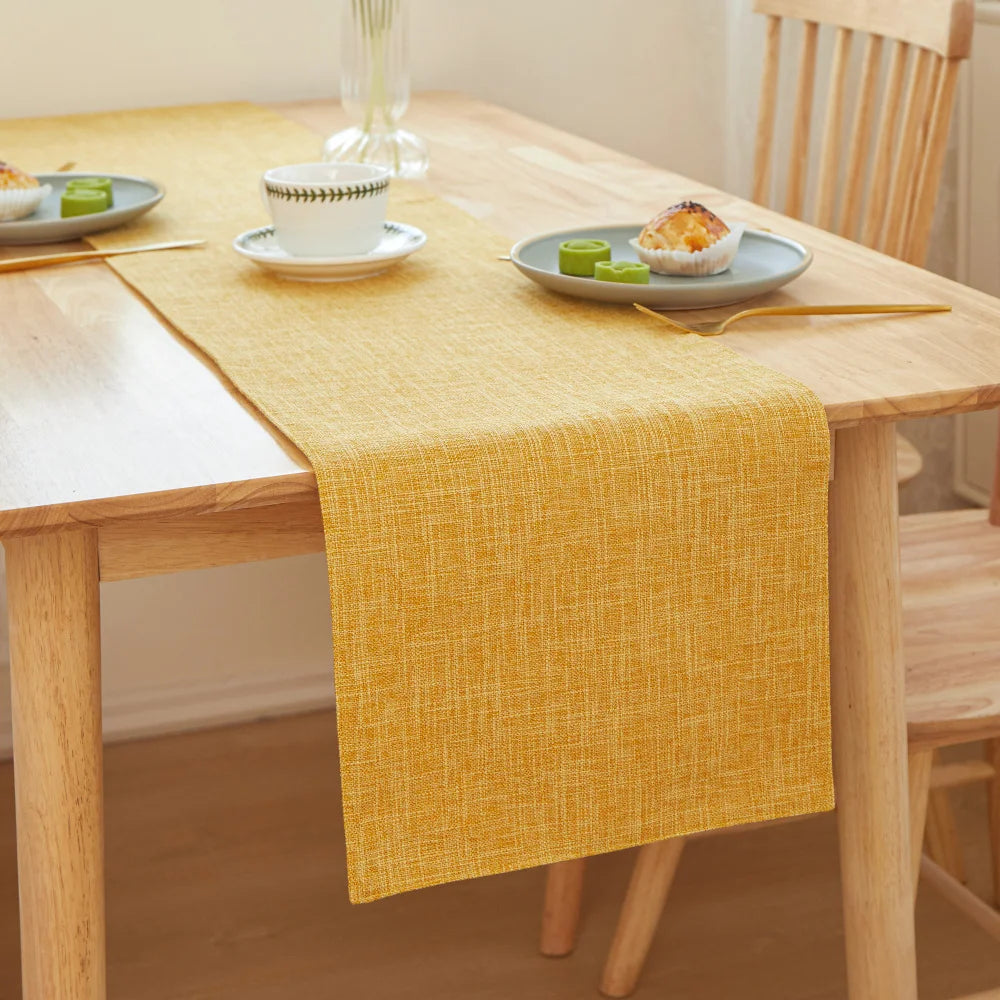 Stylish Printed Linen Table Runner For Wedding Decor