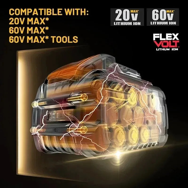 DeWALT 100% Original Battery 20V/60V 9000mAh MAX FlexVolt for DCB200 DCB205 DCB206 DCB209 DCB182 Power Tool Battery Air Transpor