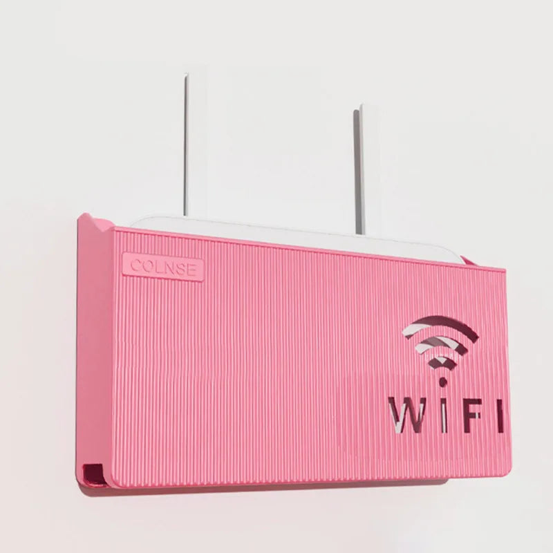 1PC Wall Hanging Wireless Wifi Router Shelf Storage Box ABS Plastic Organizer Box Cable Power Bracket Organizer Box Home Decor