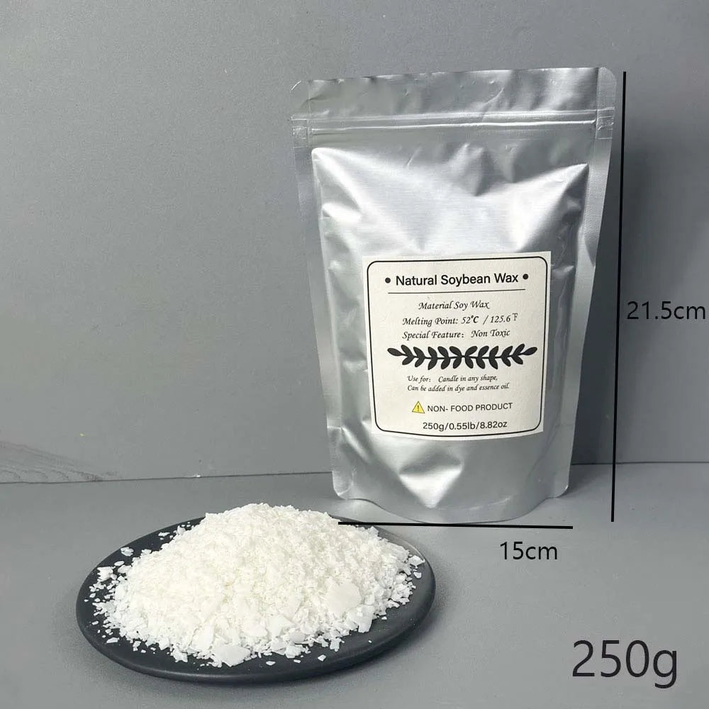 500g/1kg Natural Soy Wax Flake DIY Candle Making Supplies Scented Candle Raw Material Smokeless Candles Wicks Making Crafts