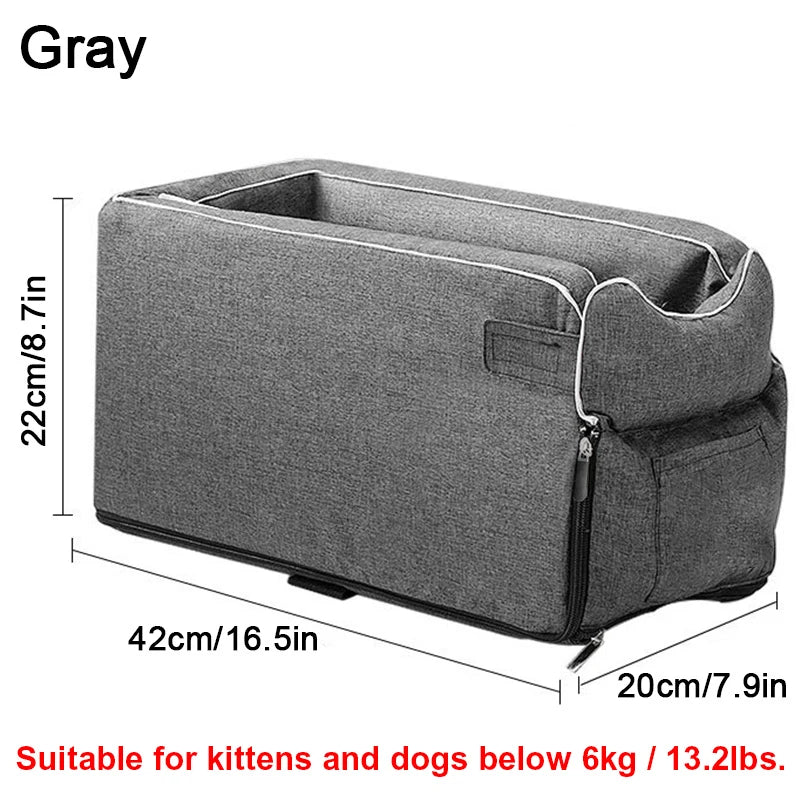Protective Nylon Pet Car Seat And Travel Carrier Bed