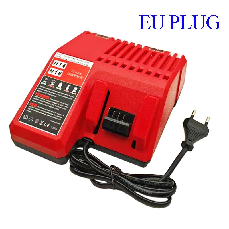 Power Tool Accessories Parts For Milwaukee 14.4V 18V Li-ion Battery Charger For M18 Lithiumy Ion Battery 48-11-1852 48-11-1811
