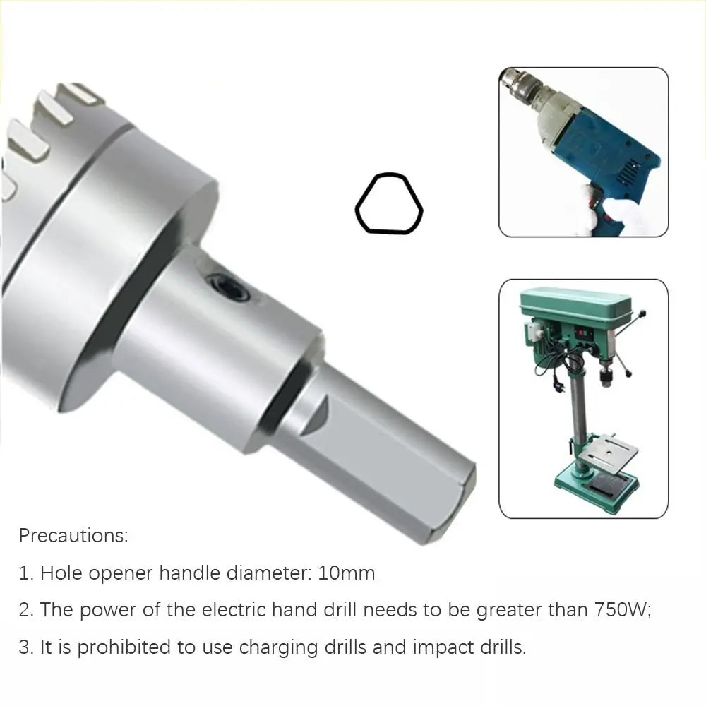 16~35mm TCT Hole Saw High Hardness Silver Hard Alloy Drill Bit Hole Opener Stainless Steel