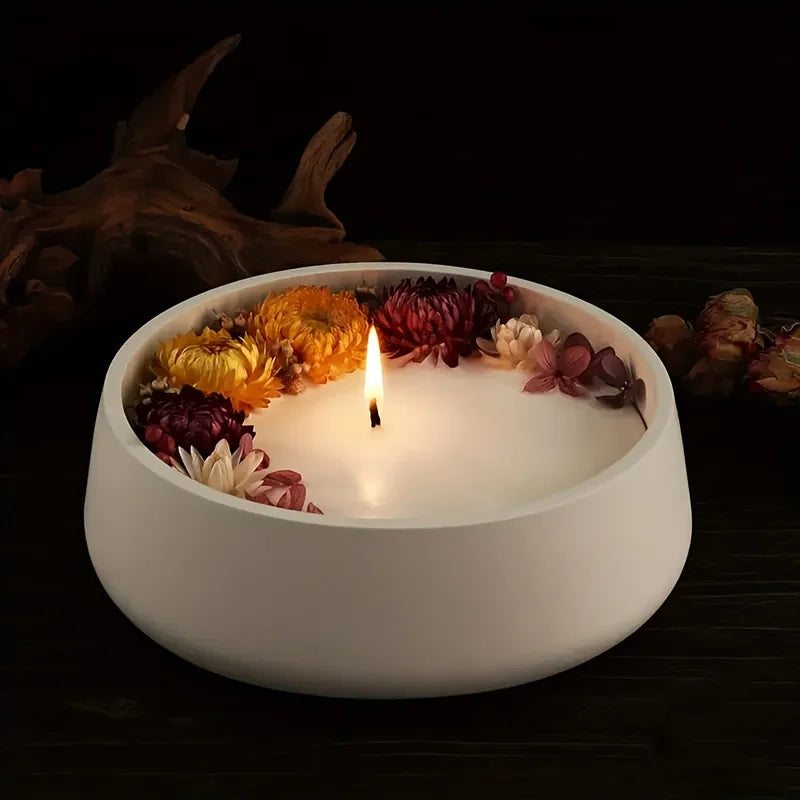 Resin casting molds, round bowl silicone molds, and plaster candle holders for baking，perfect for gifts, flower pots, arts and