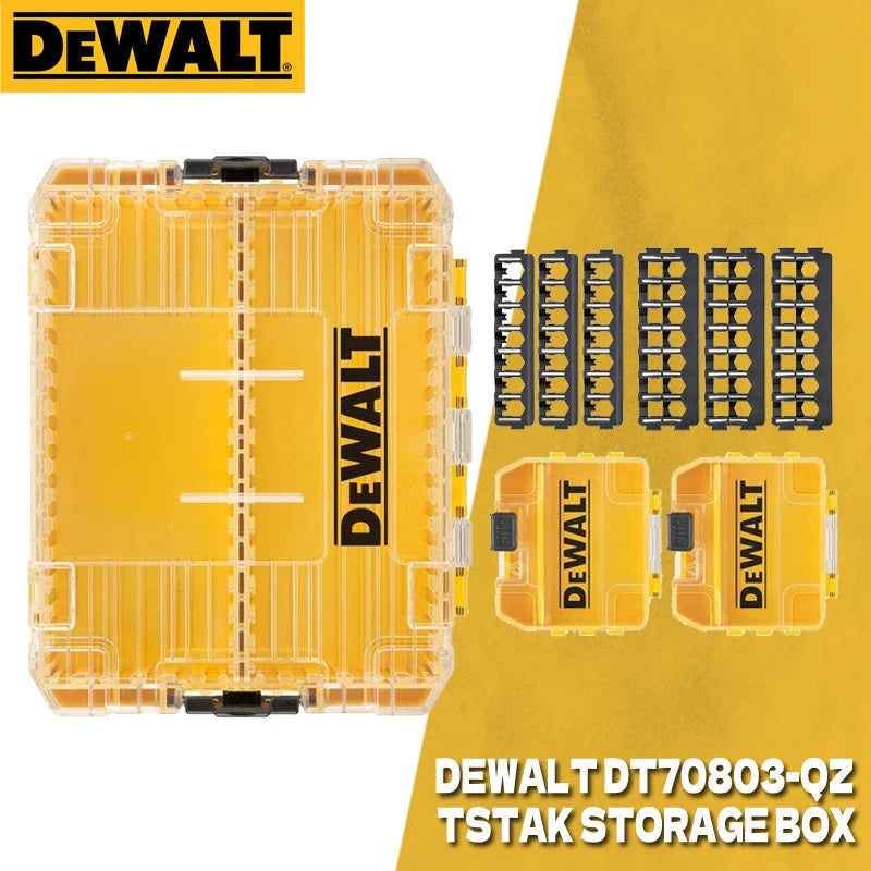 DEWALT TSTAK Tough Storage Case Screwdriver Bit Parts Storage Box DT70800 DT70801 DT70803 DWAN2190 DT70839 DT70716