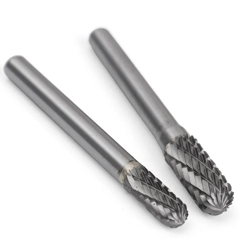 6/8mm Tungsten Carbide Rotary File Grinding Bit Milling Cutter Drill Bit for Metal Wood Stone Polishing Wheel Carving Tools