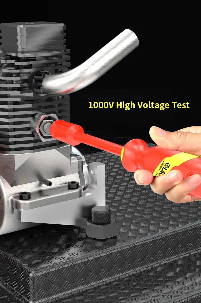 LAOA Insulated Socket Screwdriver Multifunctional Hexagonal Socket Wrench Driver Electrician Specific Withstand 1000V