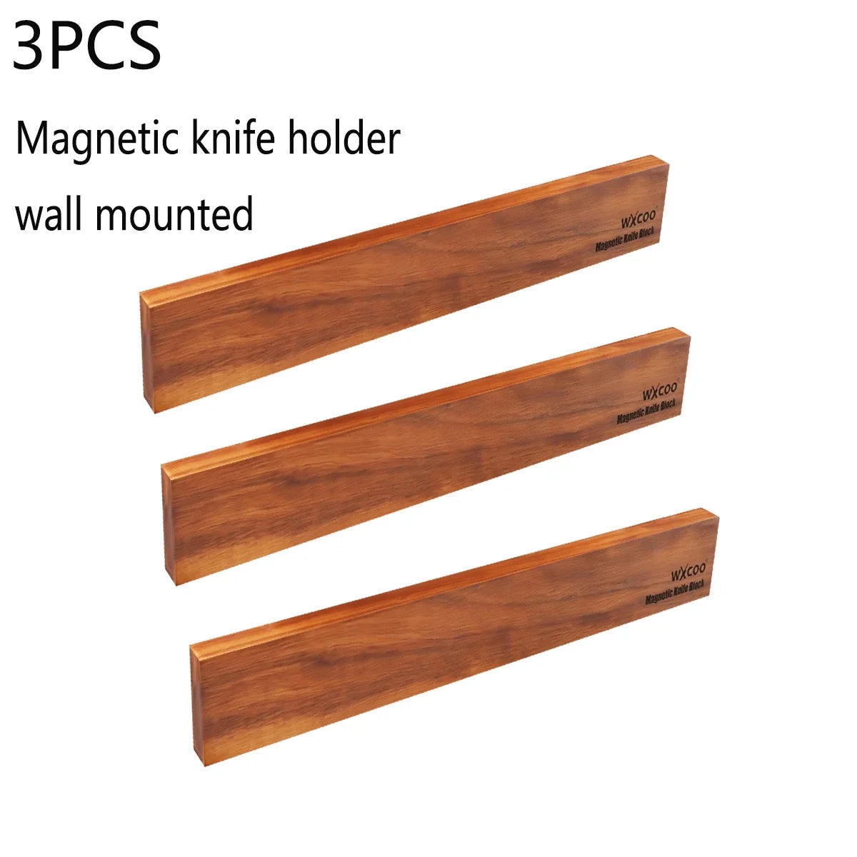 Magnetic Knife Holder Wall Mount Wood Strip For Utensils