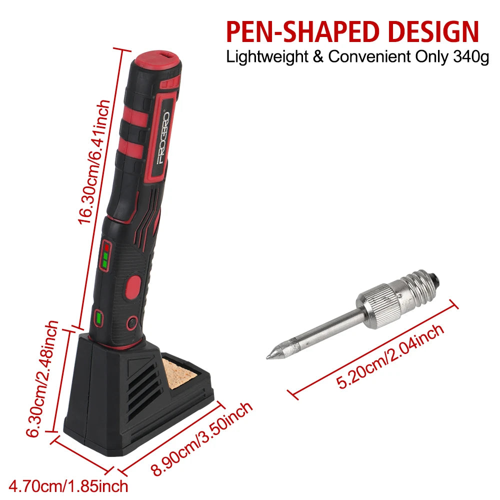 Dual Purpose Soldering Iron Kit With 1800mAh Battery