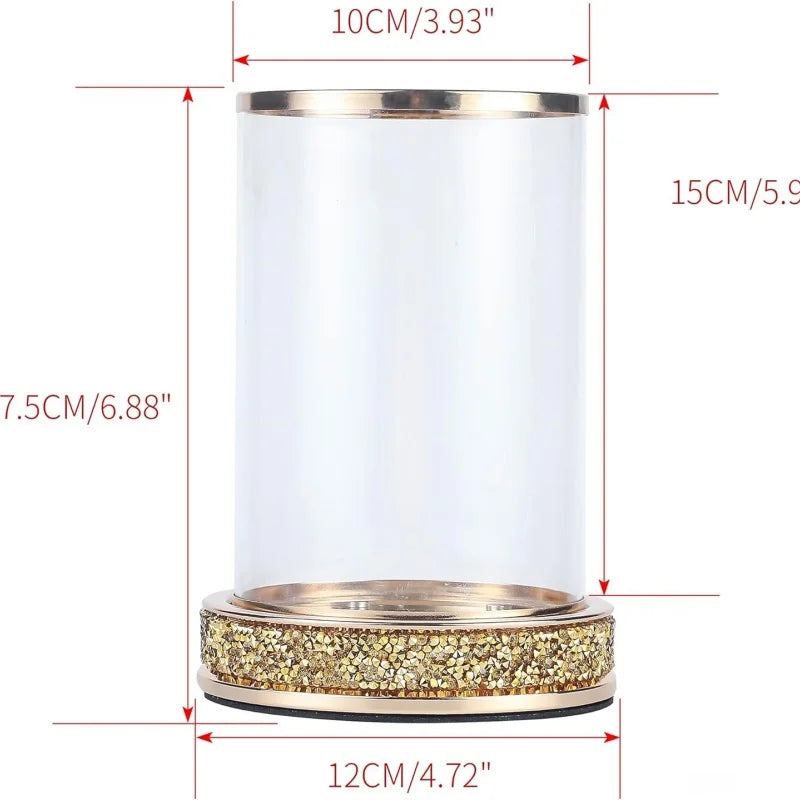 Contemporary Sparkling Hurricane Candle Holder For Weddings