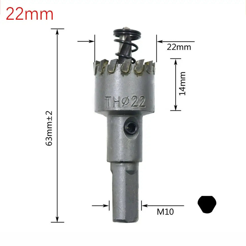 16~35mm TCT Hole Saw High Hardness Silver Hard Alloy Drill Bit Hole Opener Stainless Steel