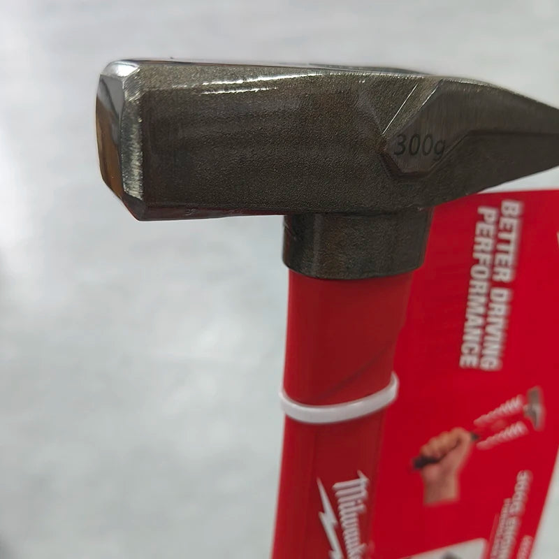 Milwaukee 4932478662 300g Engineers Hammer Fiberglass Anti-slip Grip Machinist Cross Pein Hammer