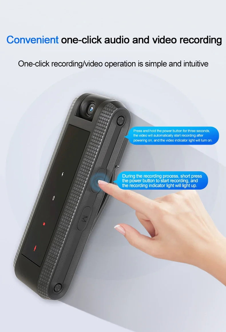 1080P HD DV Professional Bodycam  Mini Body Camera Digital Voice Video Recorder Small Micro Sound Recording Device STTWUNAKE