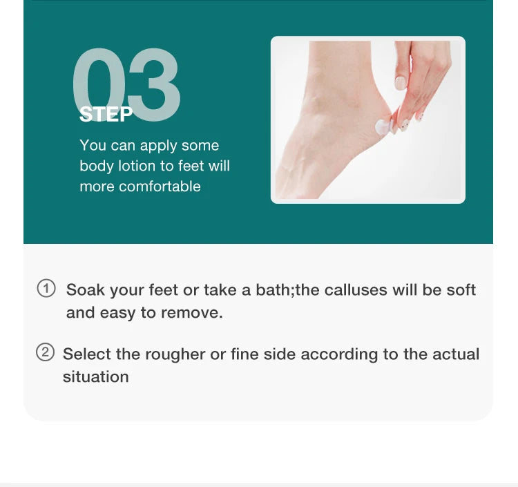 MR.GREEN Foot File Double Sided Callus Remover For Dead Skin Professional Pedicure Tools Callous Scraper Foot Sander Heel Filer