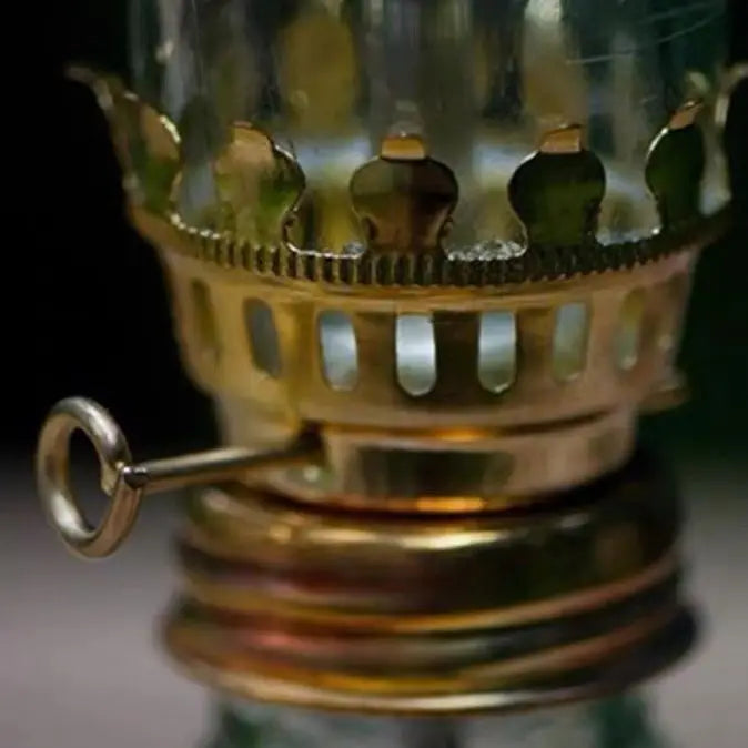Classic Mini Glass Oil Lantern For Romantic Desktop Decor