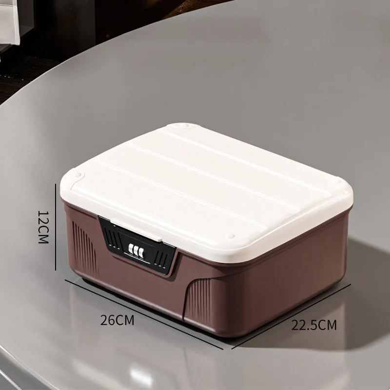 Digital Password Lock Safe Box Passport Medicine Portable Organizer Case Household Cash Jewelry Privacy Security Storage Box