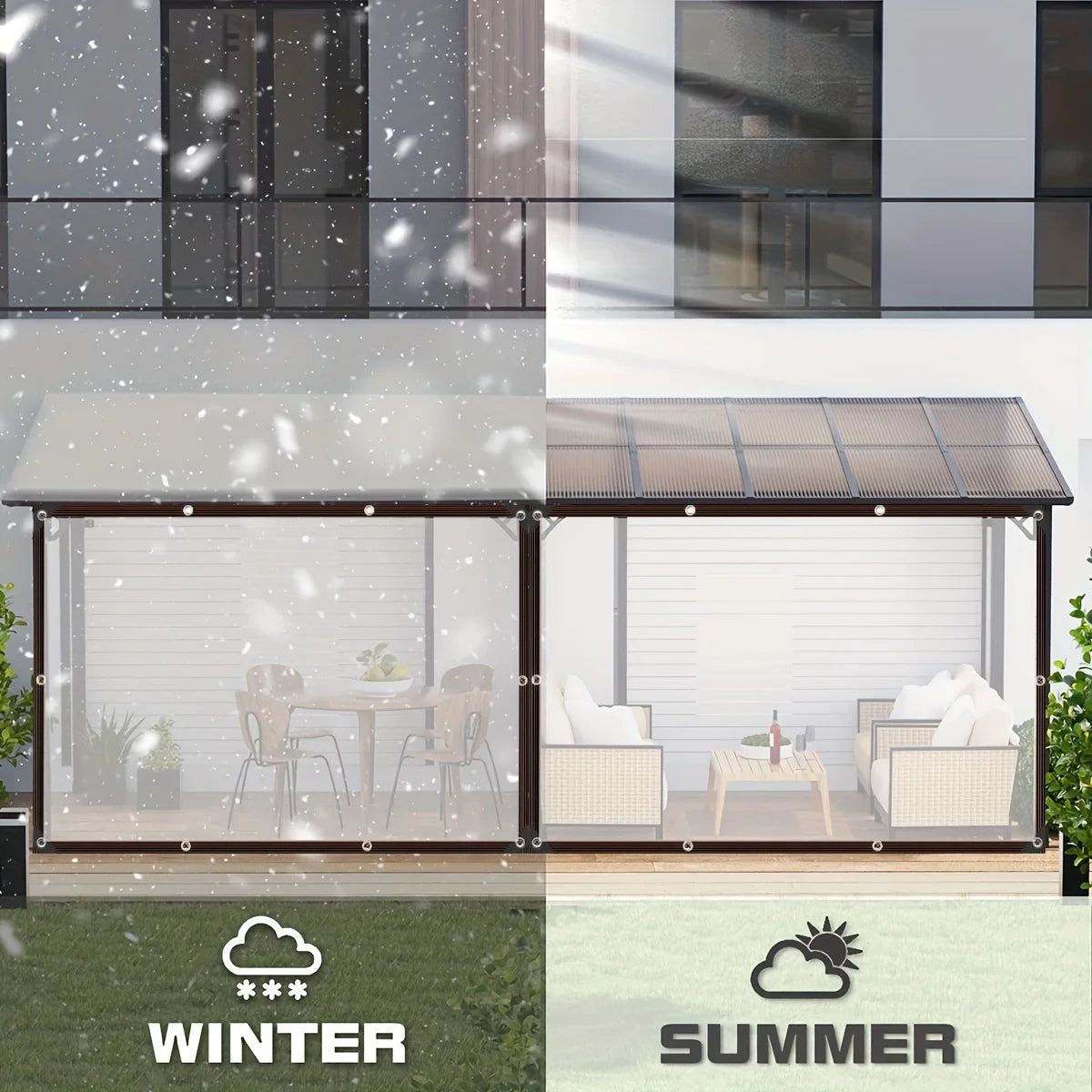 Transparent Waterproof Sealing Ring For Outdoor Sunshade Protection