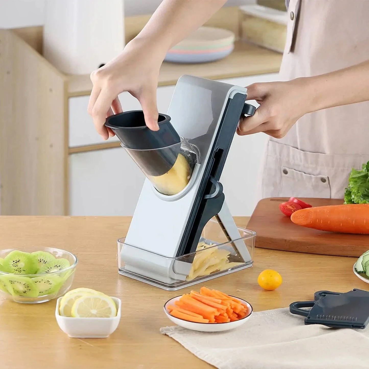Multifunctional Vegetable Chopper Potato Scrubber Slicer Tools