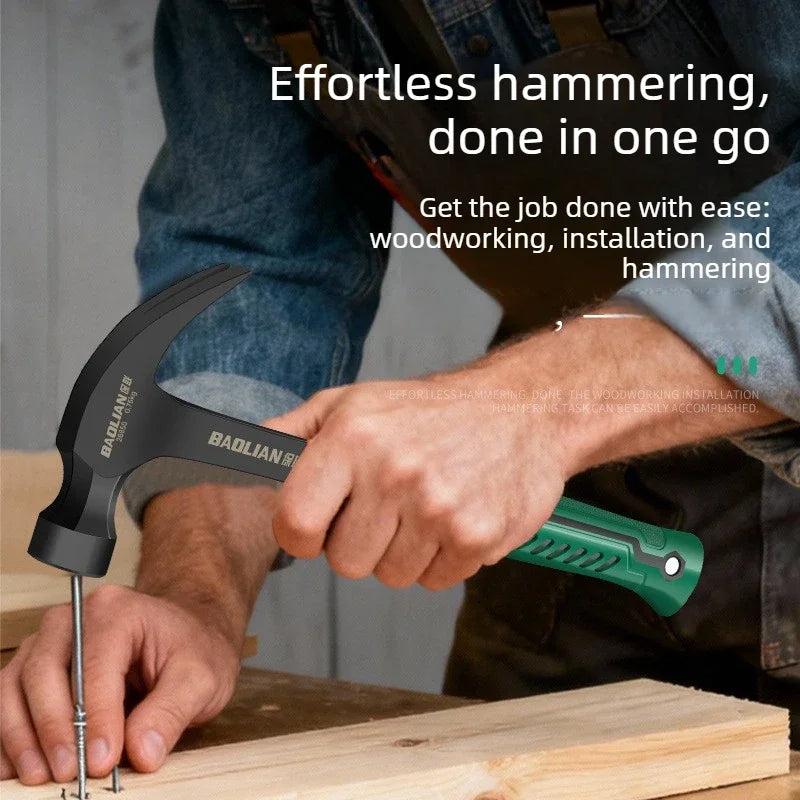 Multifunctional Claw Hammer Ramshorn Nail Hammer Engineering Handle Lightweight Portable Carpentry Window Breaking Hand Tools